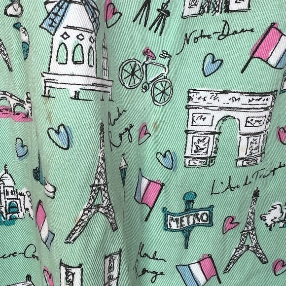 Milly Green Women’s Apron - Green/Pink/White - Travel Theme - OS - Picture 6 of 8